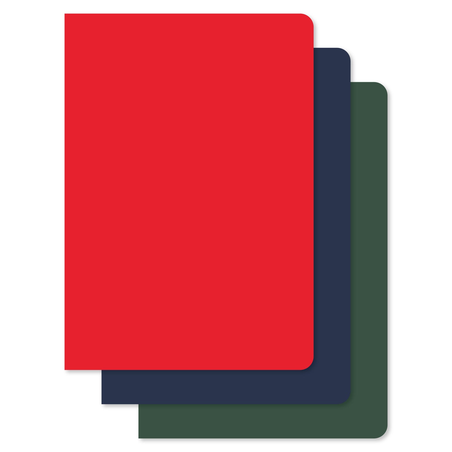 3-Pack Colorful Notebook