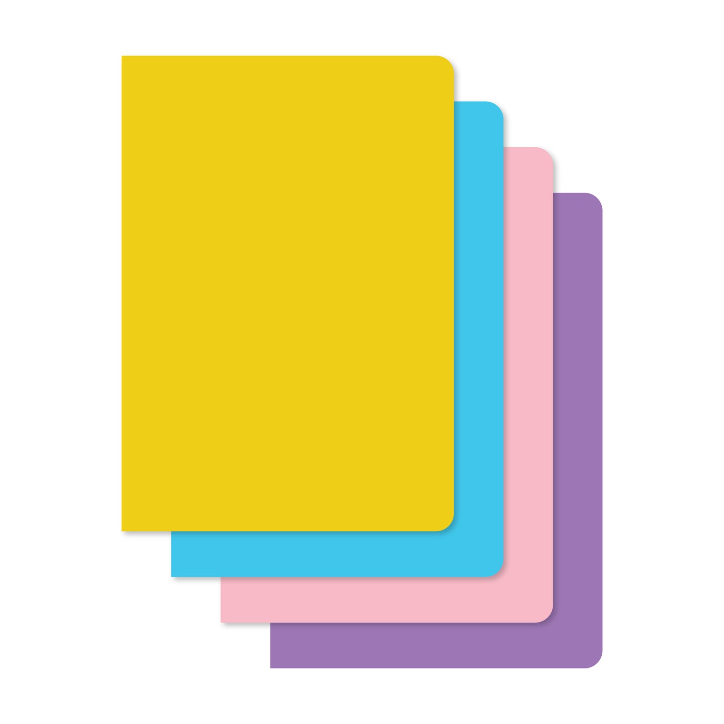 4-Pack Colorful Notebook