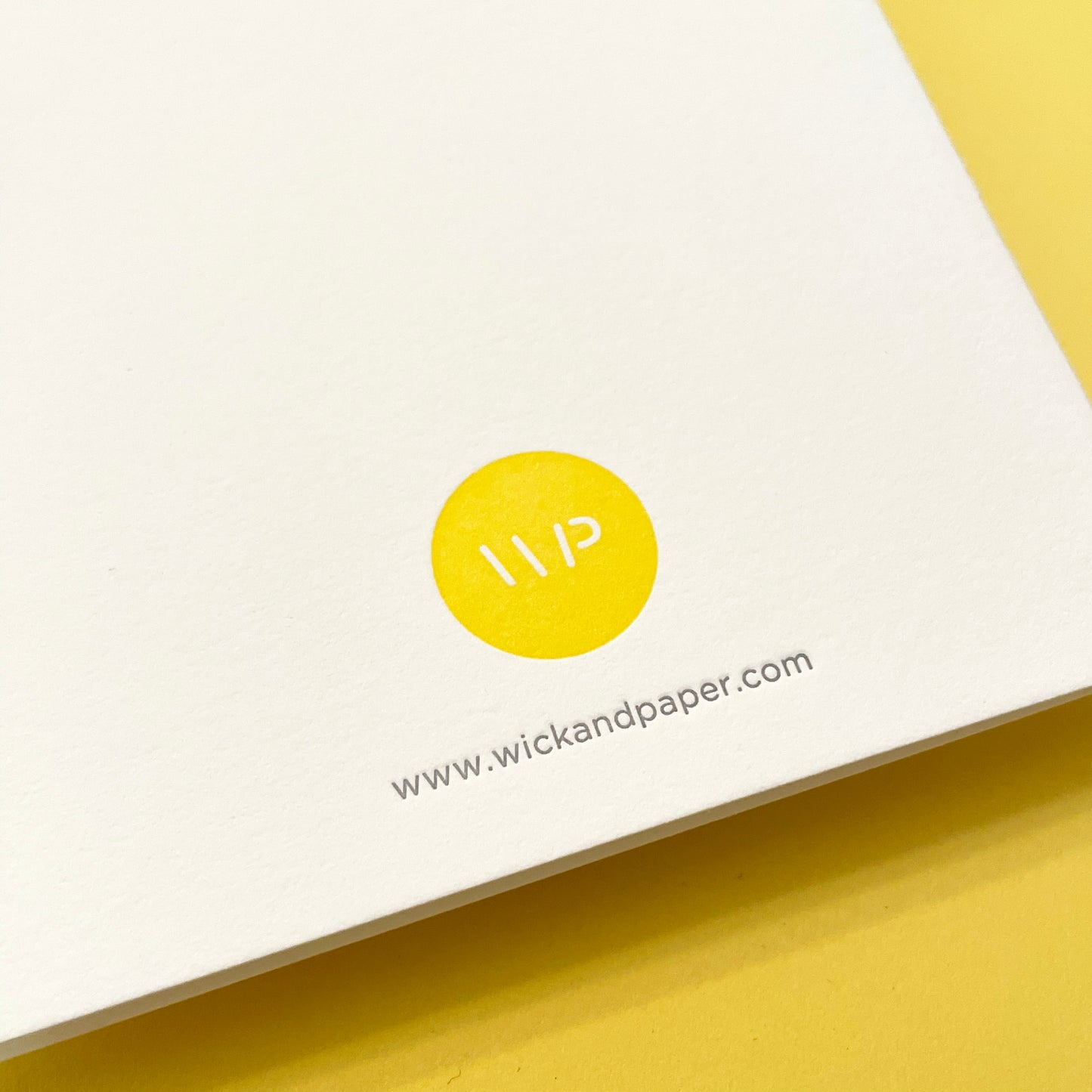 Letterpress Thank You Card