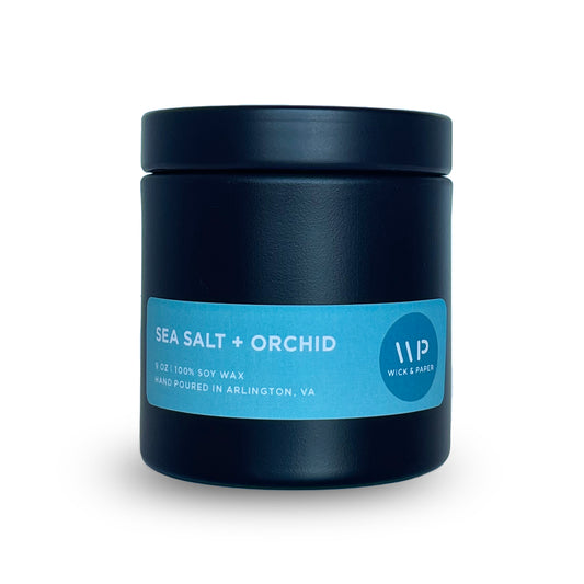 Sea Salt + Orchid Candle