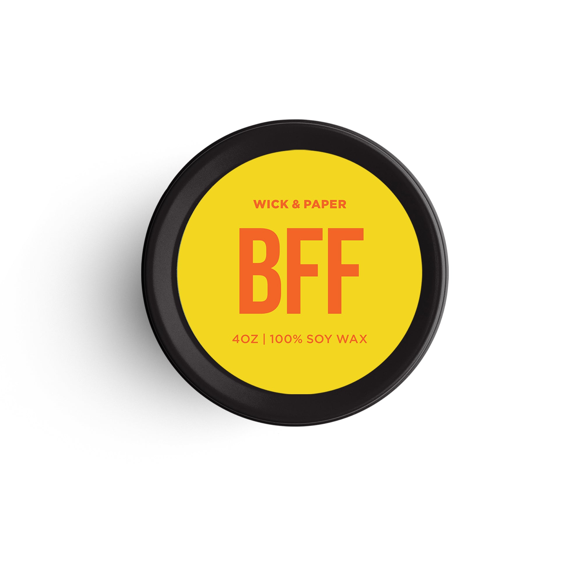BFF, Best friends forever, candle by wick and paper